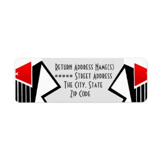 Etiqueta Bauhaus Tuxedo (Endereço de devolução)