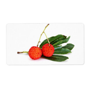 Etiqueta bayberry vermelho
