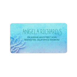 Etiqueta Beach Coral Turquoise Wedding