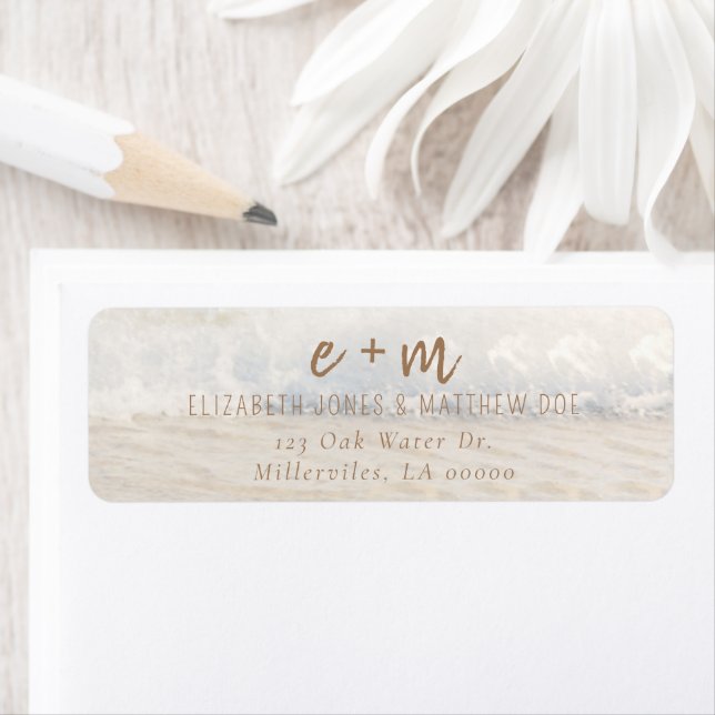 Etiqueta Beach Wedding Invitation Seaside/Oceanside Wedding (Insitu)
