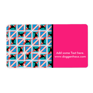 Etiqueta Beagle Pattern Quattrodog