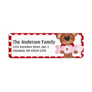 Etiqueta Beary Much Address Labels d8