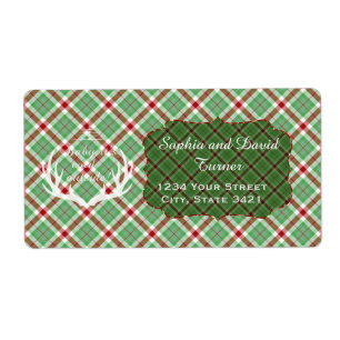 Etiqueta Bebê, é frio fora do feriado de Xadrez verde