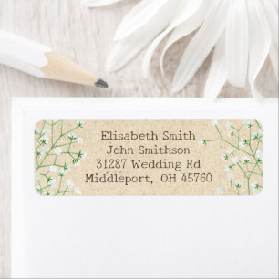 Etiqueta Bebês Respirar Russo Floral Boho Cute Return Ender