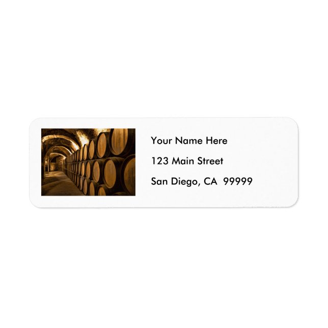 Etiqueta Beco de barris na adega (Frente)