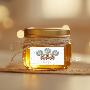 Etiqueta Bee Honey Jar Label Teddy Urso