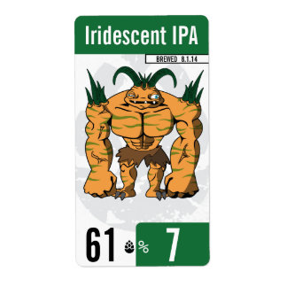 Etiqueta beer-beast.com - Rótulo da Cerveja - Verde