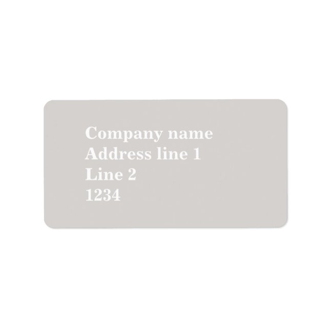 Etiqueta Beige (Frente)