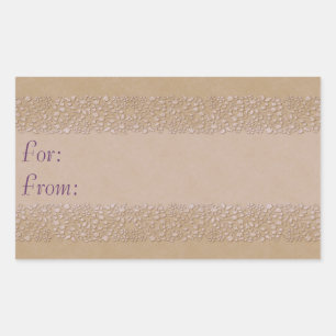Etiqueta Beige Floral Gift