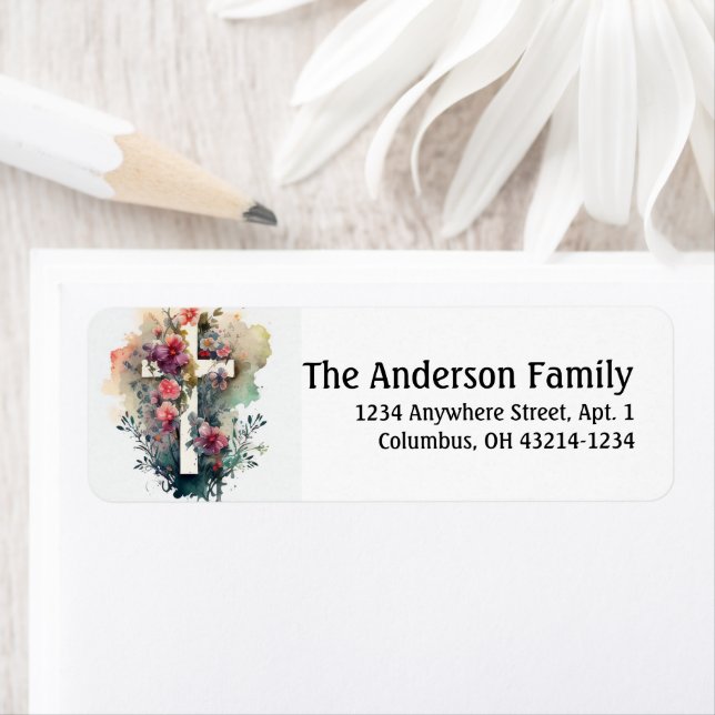 Etiqueta Bela Watercolor - Páscoa Cristã (Insitu)