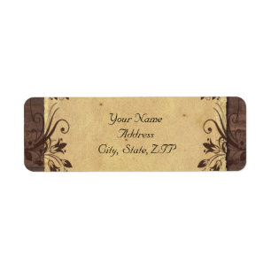 Etiqueta Beleza da madeira do cajado russo