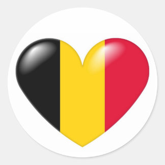 Etiqueta belga do coração - belge de Coeur