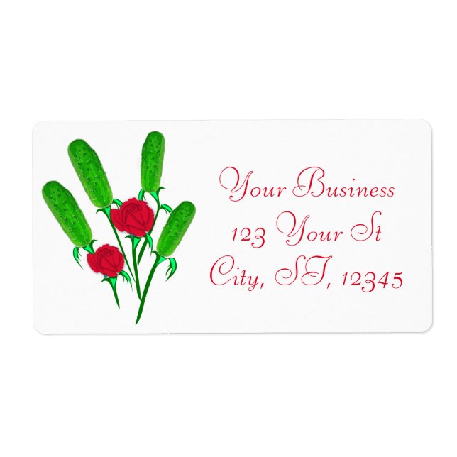 Etiqueta Belo Buquê de picles com Rosas Thunder_Cove (Frente)