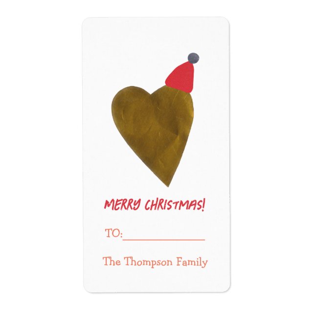 Etiqueta Belo Ouro com o presente de Natal (Frente)