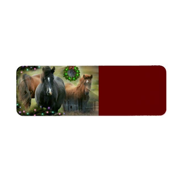 Etiqueta Belos Cavalos e Natal Russo (Frente)