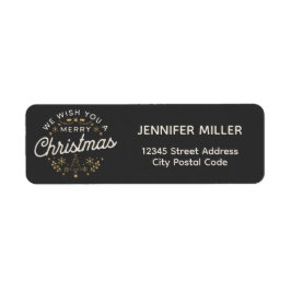 Etiqueta Belos natal vintage design