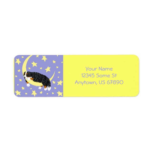 Etiqueta Bernese Mountain Dog Twinkle Labels (Frente)