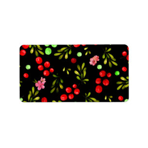Etiqueta Berries Pattern