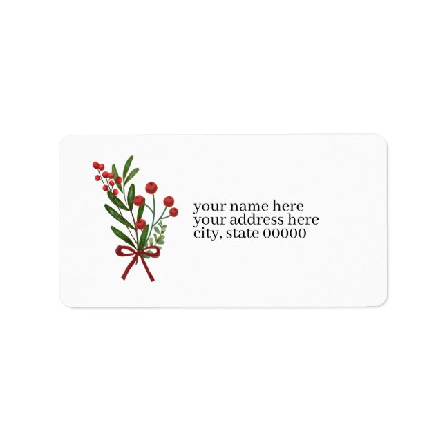 Etiqueta Berry Bundle Address Label (Frente)