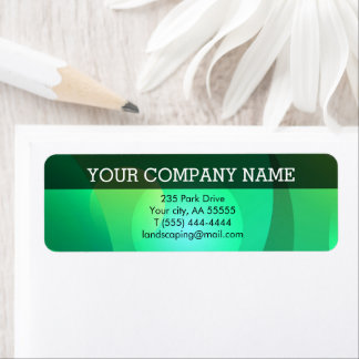 Etiqueta Berufliches Geschäft der grünen Smaragdinitialen