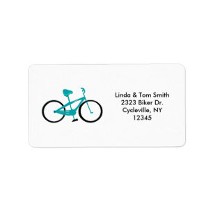 Etiqueta Bicicleta Aqua