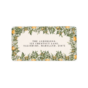 Etiqueta Bicicleta rústica de cor laranja-de-laranja