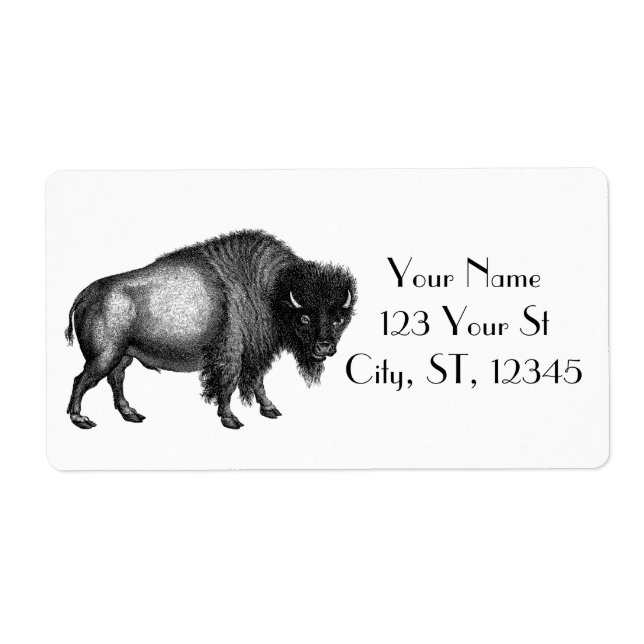 Etiqueta Big Bison Buffalo Thunder_Cove (Frente)