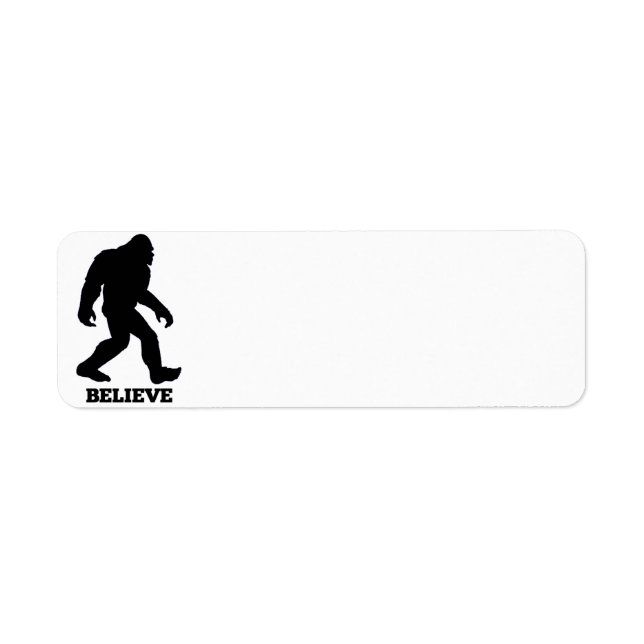 Etiqueta Bigfoot BELIEVE Sasquatch (Frente)