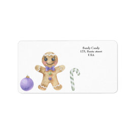 Etiqueta Biscoito de pão de Natal