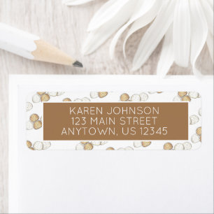 Etiqueta Biscoito italiano de Casamento Mexicano Snowball B