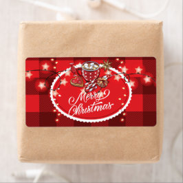 Etiqueta Biscoitos e cacau Feliz Natal