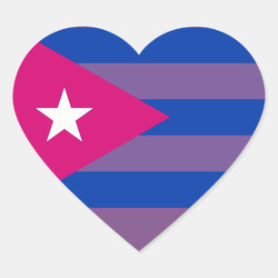 Etiqueta bissexual do orgulho cubano LGBT do Bi