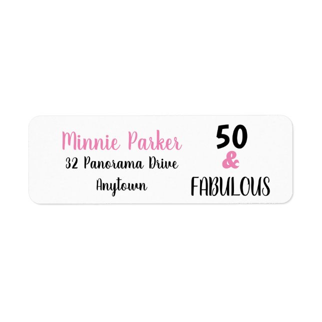 Etiqueta Black 50 E Fabuloso 50º Aniversário de Devolução (Frente)