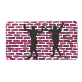 Etiqueta Black Magic Hollyhock by Yeshaya Dank Wood Wall Ar