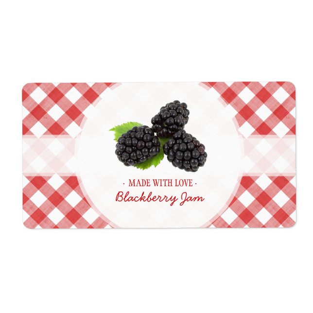 Etiqueta Blackberry Jam (Frente)