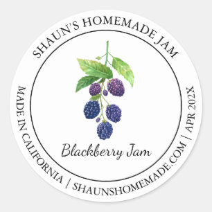 Etiqueta Blackberry Jam Modern