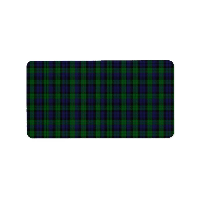 Etiqueta Blackwatch Tartan (Frente)