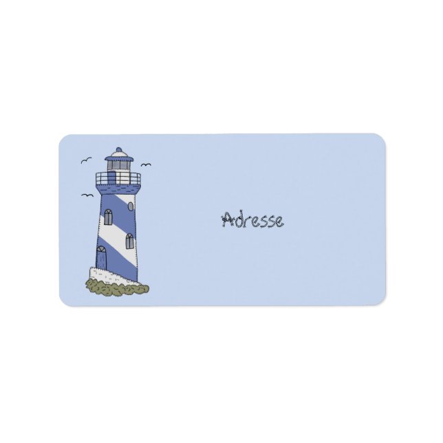 Etiqueta blauer Leuchturm (Frente)