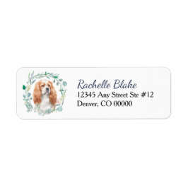 Etiqueta Blenheim Cavalier King Charles Spaniel Label