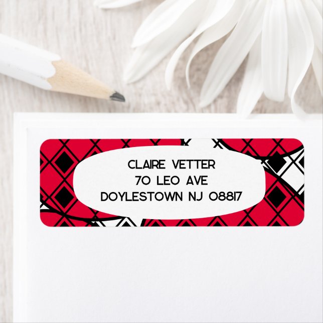 Etiqueta Blob Harlequin rosa (Insitu)