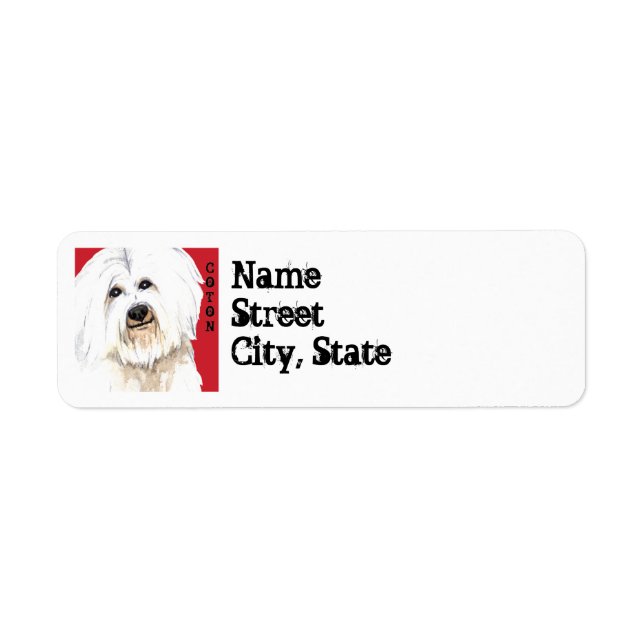 Etiqueta Bloco de Cor do Algodão (Frente)