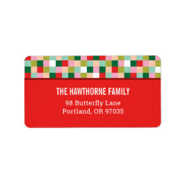 Etiqueta Blocos de cores feliz e Brilho