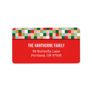 Etiqueta Blocos de cores feliz e Brilho