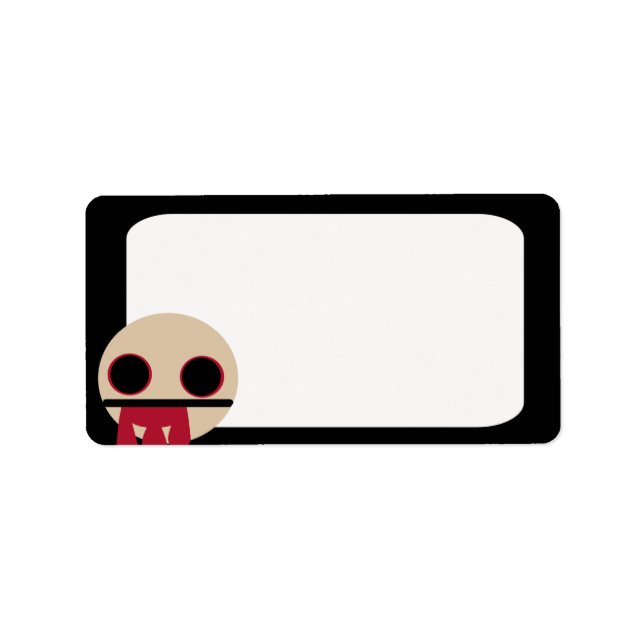 Etiqueta Bloody Zombie (Frente)