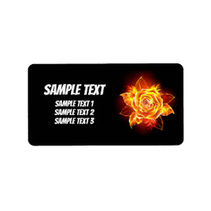 Etiqueta Blooming Fire Rosa