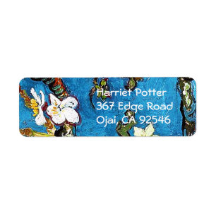 Etiqueta Blossoming Almond Tree Van Gogh Fine Art