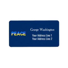 Etiqueta Blue e Yellow Ucrânia inspiraram Sem guerra de paz