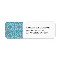 Blue Fair Isle Sweater Knit Natal