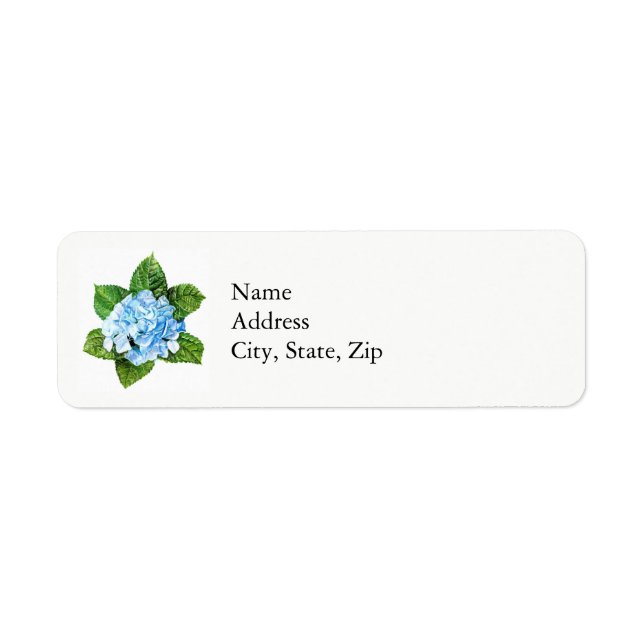 Etiqueta Blue Hydrangea (Frente)