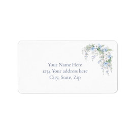 Etiqueta Blue Morning Glory Address Label